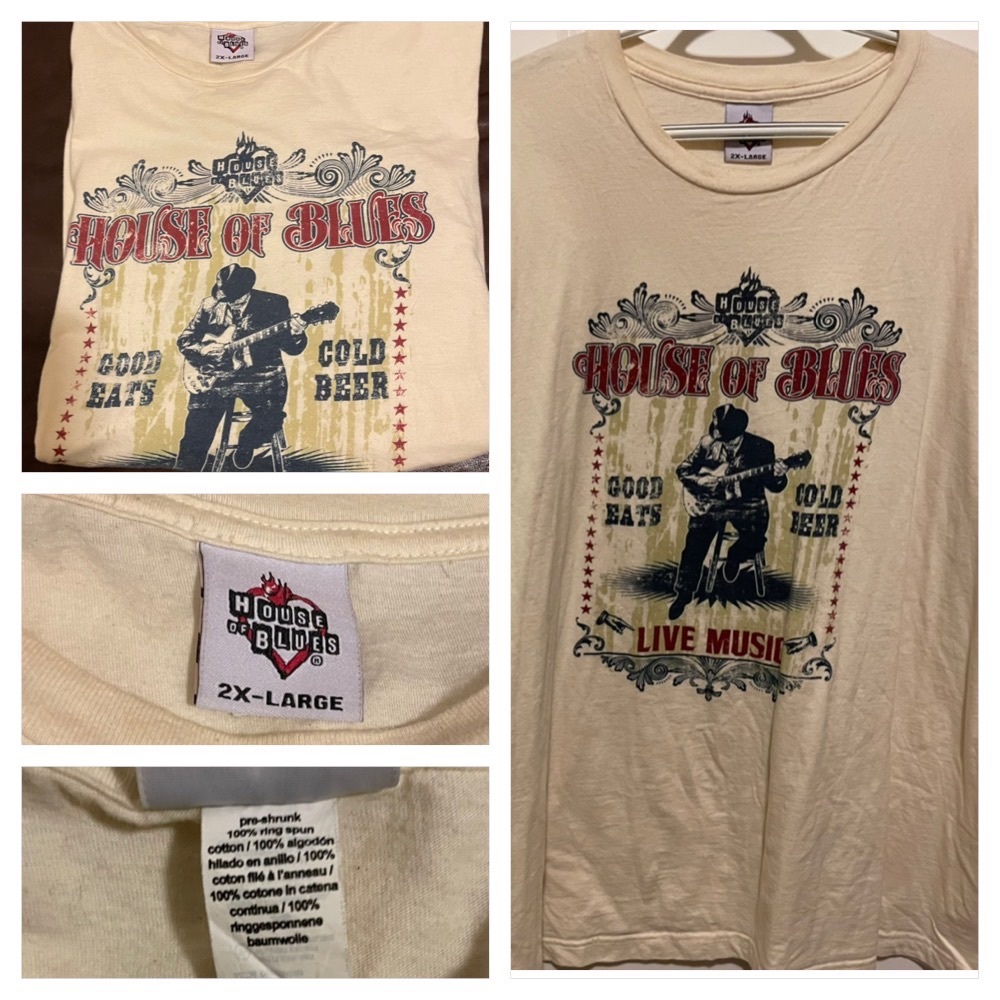 Vintage House of Blues cotton tshirt- mens 2x